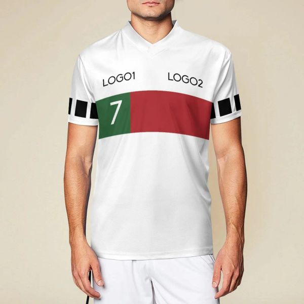 Drones personalizados Portugal lejos 2022/23 No. 7 Jersey de fútbol camisas masculinas de fútbol masculino equipo universitario personalizar uniformes de fútbol