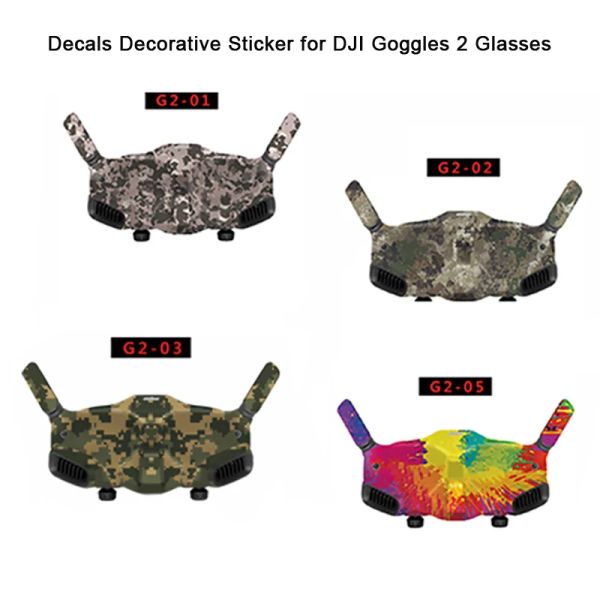 Pegatina decorativa de calcomanías de drones para DJI avata gafas 2 gafas a prueba de rasguños rc quadcopters multirotores accesorios de drones