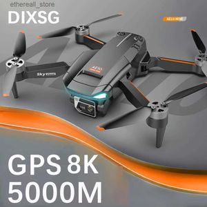 Drones DIXSG AE10 MINI GPS Drone 8K Profesional 90 graden verstelbare dubbele HD-camera RC helikopter WIFI borstelloze motor RC vliegtuig Quadcop Q231108