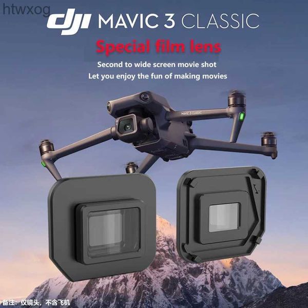 Drones DJI Mavic 3 drones aéreos clásicos lente gran angular y cámara de película Lente Lente Anamórfica 1.15X para Cinemática Lente Panorámica DJI M YQ240201