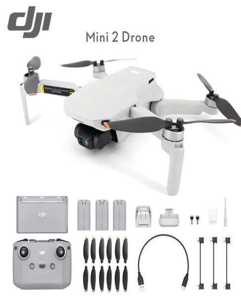 Drones DJI Mini 2 Drone Quadcopter Moins de 249g 31minutes Temps de vol 10km 4K Vidéo Trans Marque originale 2210178595108