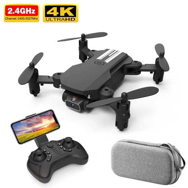 Drones drones 4k Professional Mini 1080p HD Camera WiFi Selfie Drone Quadcopter FPV Pression d'air Altitude Hold Hélicoptère pliable RC Toy