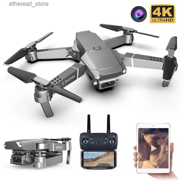 Drones Drone 4k Profesional Gran Angular 4K WIFI Drones Video Grabación En Vivo Quadcopter Q231108