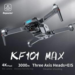 Drones drone 4k professional 5g wifi dron hd eis camera antishake 3axis gimbal borstelloze motor rc opvouwbare quadcopter