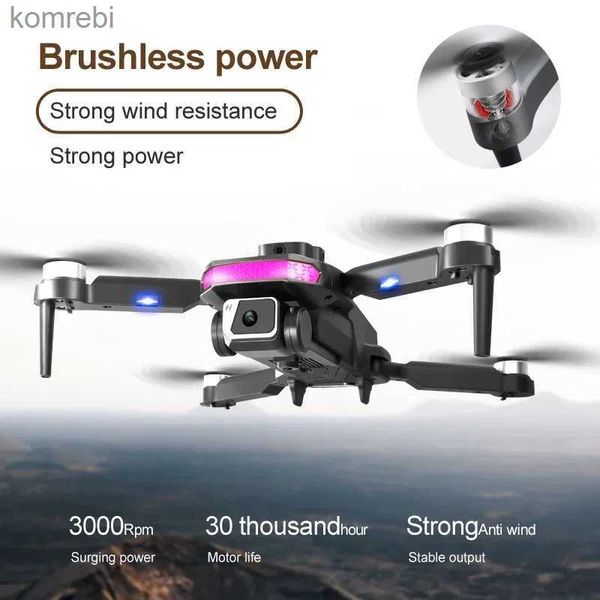 Drones Drone 8K HD Caméra EIS Moteur sans balais électronique Dron D8 Pro GPS 360 Évitement d'obstacle Quadcopter Couleur Gridient Lights 24313