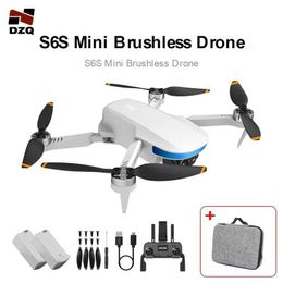 Drones DZQ New S6S Mini G 5G DRONE FPV WIFI avec grand angle 4K Camera Flying RC pliable Four Hélicoptère LS878 Drone Cadeau Toy S24525