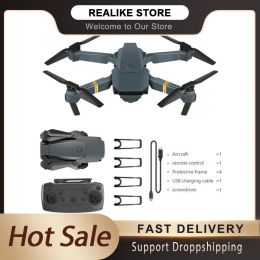 Drones E58 Quadrotor Drone pliable 720p / 1080p / 4k Drones professionnels HD avec appareil photo photographie aérien WiFi RC Dron Helicopter Toy