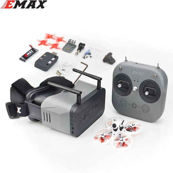Drones Emax Tinyhawk III 3 Kit RTF FPV Racing Drone F4 5A 15000KV Runcam Nano 4 37CH 25100200MW VTX FRSKY D8 W / Controller Goggles