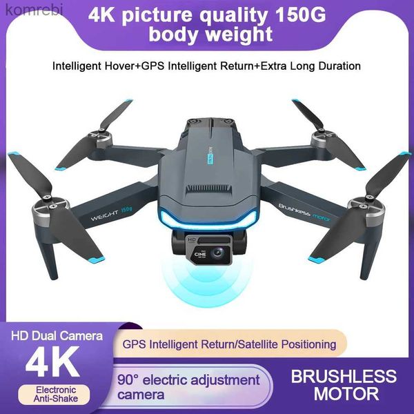 Drones F194 Pro GPS Ultra clair Mini Drone pliant sans brosse quatre axes avion télécommandé double caméra photographie aérienne 24313