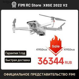 Drones FIMI X8 SE 2022 V2 Camera drone 4K professioneel 10 km zendbereik 3-assige Gimbal 35 minuten com x8 pro 2023 RC Winkel YQ240211