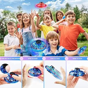 Drones Flying Spinner ovnfo Drone Drone Controlado Boomerang Toys Cool Toys para 8 9+ más de más de 10 años Niñas adolescentes Indoor Outdoor Toys