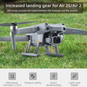 Drones pliable dji air 2s engrenage d'atterrissage kit de dérapage extension étendue pour dji mavic air 2 / Air 2s drones accessoires