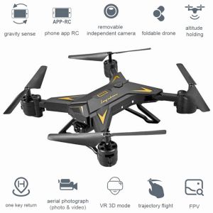 Drones pliables HD 1080p wifi fpv selfie drones Rote hélicoptère ky601s rc quadcopter caméra drone 4 canaux grand angle durable