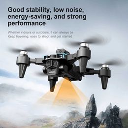 Drones pliables Triple Lens HD aérien-drone Dalle de résistance au vent Playthings Gift for Friend Family 240416