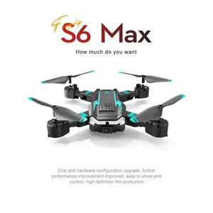 Drones pliants avions 3 obstacles latéraux évitements rc quadcopter toys s6 max 8k professionnel hd photographie aérienne double caméra drone 24416