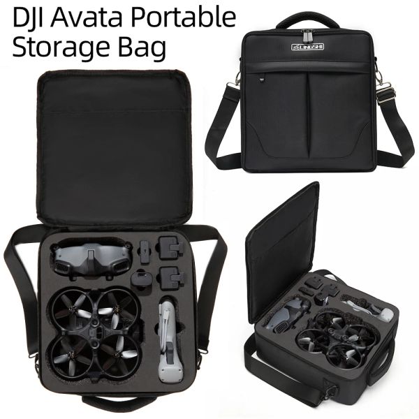 Drones para DJI Avata Combo Drone Bolsas Bolsa de almacenamiento de hombro Estuche de transporte Bolsa de protección de viaje para gafas DJI 2 Accesorios de controlador