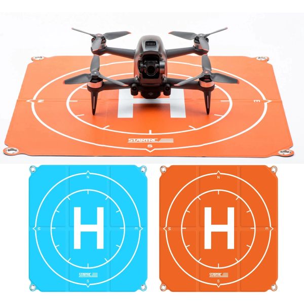 Drones para DJI Drone plataforma de aterrizaje delantal de estacionamiento plegable 50cm Drone almohadilla Universal impermeable para Avata/Mavic 3/Mini 3Pro/FPV Accessorie