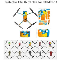 Drones pour dji mavic 3 autocollants étanche PVC drone corps cutané arm protecteur télécommande protecteur mavic 3 accessoires de drones