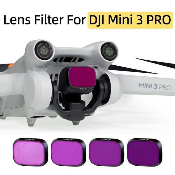 Drones para DJI Mini 3 Pro Drone Gimbal Filtro de lente de cámara ND8/16/32/64 4 en 1 Kits de filtros ND Accesorios de fotografía aérea YQ240217