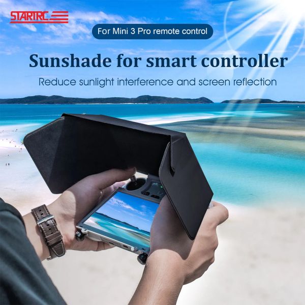 Drones pour DJI Mini 3 Pro RC Sunhood Remote Control Couvercle Sun Shade Téléphone Monitor Contrôleur Hood Full Screen Drone Accessoires