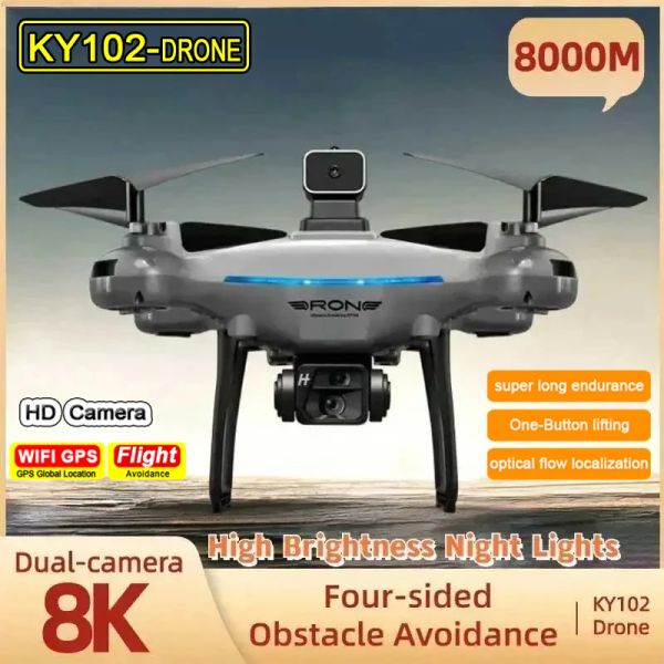 Drones pour Xiaomi KY102 Drone Obstacle éviter la position de flux optique Photographie aérien RC quadcoptère pliable pour les jouets pour enfants adultes