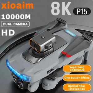 Drones pour Xiaomi P15 Drone 4K Camerie professionnelle 8K GPS HD Photographie aérienne DualCamera
