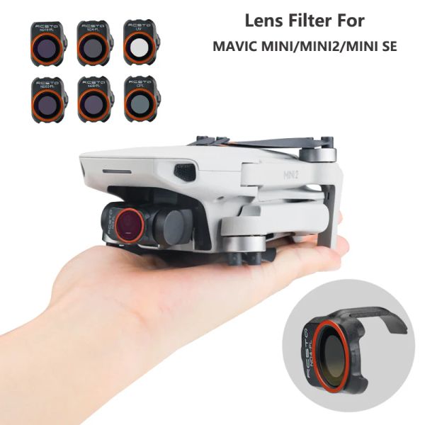 Drones Fordji Mavic Mini2 / SE Filtres de drones UV / CPL / ND4PL / ND8PL / ND16PL / ND32PL Kit de filtres pour DJI Mavic mini accessoires de drones de caméra