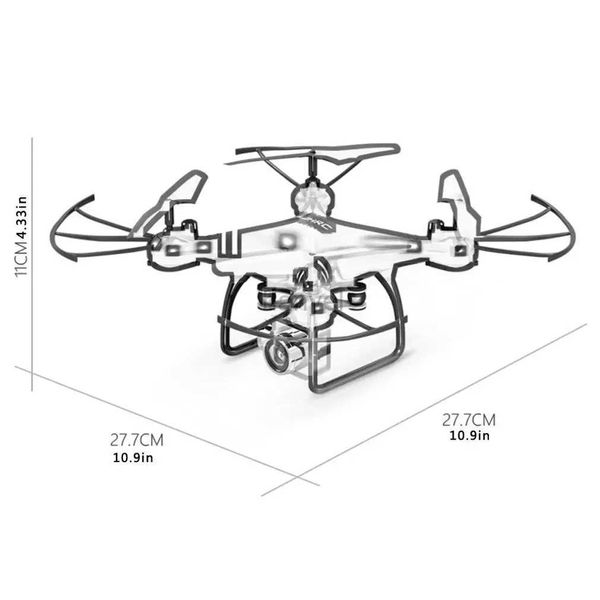 Drones de cuatro ejes Aerial Drone HJ14W HJ14Q Aeronave de control remoto HD Fotografía aérea FPV Absorción de choque Gimbal 240416