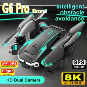 Drones G6pro Drone 8k 5G GPS Professional HD Photographie aérienne Qualcamera Omnidirectional Obstacles Évitement quadrotor 2023 Ventes à chaud
