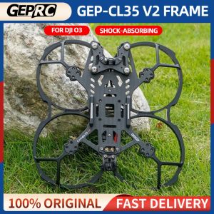 Drones GEPRC GEPCL35 V2 Drone Frame Kit Cinelog35 V2 Koolstofvezel voor O3 Air Unit RC FPV Quadcopter Drone Cinewhoop Freestyle Racing