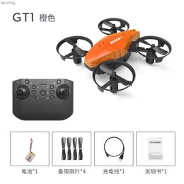 Drones GT1 Mini véhicule aérien sans pilote 360 Rotation Rollover 2.4G avion à quatre axes jouet d'avion télécommandé pour enfants YQ240129