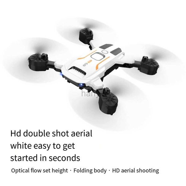 Drones gt3 pliage drone hd double caméra photographie aérien quadcoptère de positionnement de flux optique télécommande Aircraft 240416