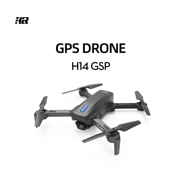 Drones Drone aérien H14 équipé de 4K HD double caméra Waypoint vol quadricoptère pliable avec GPS WiFi FPV jouets volants cadeaux pour enfants