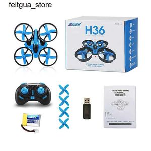 Drones H36 Mini RC Drone 4ch 6-Axis Headless Mode Helicopter 360 graden Flip Remote Control vier helikopter speelgoed JJRC Childrens Mini Drone S24513