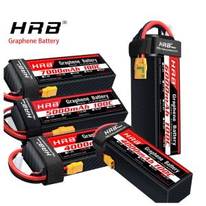 Drones HRB Batería de grafeno 2S 3S 4S 6S RC LIPO 3300MAH 4000MAH 5000MAH 6000MAH 7000MAH 11.1V 14.8V 22.2V LIPO BATERÍA PARA RC CAR DRONE