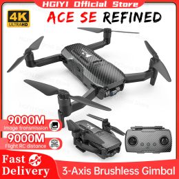 Drones hubsan aas se r gps drone 4k profesjonalne 5g wifi 9 km 3 osi kamera kardanowa bezszczotkowy silnik helikopter rc quadcopter's post