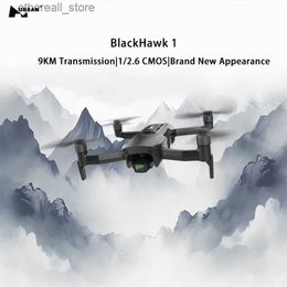 Drones Hubsan Black Hawk 1 GPS Drone 4k Profesional 5G WIFI 9 km Transmissie 1/2.6 CMOS Gimbal Camera RC Helikopter Quadcopter Q231108