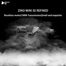 Drones Hubsan MINI SE REFINADO GPS DRONE 4K Profesional 10KM Cámara cardán de 3 ejes Motor sin escobillas RC Pequeño y exquisito Quadcopter Q231108