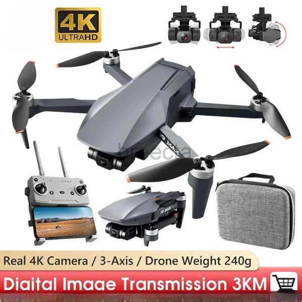 Drones I9 MAX Drone 3 axes cardan 4K HD caméra Dron GPS GLONASS positionnement 3KM 26min mouche sans brosse RC quadrirotor VS MINI Drone ldd240313