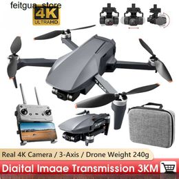 DRONES I9 DRONE MAX DRONE 3 AXIS JOINT UNIVERSELLE 4K HD DRONE GPS GPS GLONASS Positionnement de 3 km 26min RC sans pinceau Hélicoptère VS Faith Mini Drone S24513