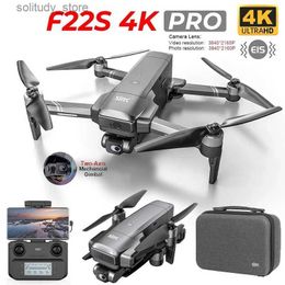 Drones Inventaris SJRC F22/F22S 4K Pro G Drone 4K Professionele RC Vier helikopter met camera 2-assige stabiele kruiskoppeling 5G WiFi FPV Drone Q240308