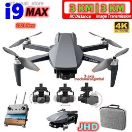 Drones JHD nouveau drone GPS i9 MAX 240g avec caméra 4K HD flux optique à cardan à 3 axes i9MAX RC Drone fournisseurs 26min vol 3KM VS Faith Q231108