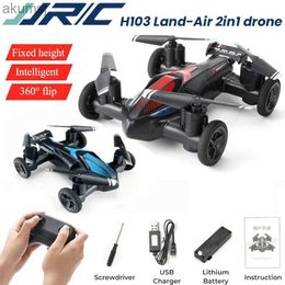 Jjrc H103 Mini Drone Land-Air Rc Drones Dual-Mode Mini 4-assige afstandsbediening Vliegtuigen Tumbling Light Onbemand luchtvoertuig speelgoed YQ240129