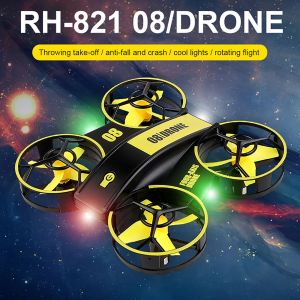 Drones JJRC RH821 Flip Mini RC Drone Helicopter Altitude Hold Remote Control Quadcopter Kids Toys avec lumières