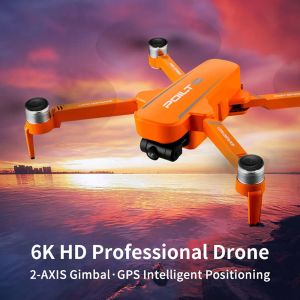 Drones JJRC X17 2Axis Gimbal GPS Drone avec appareil photo HD 6K pour adultes 5 GHz FPV RC Quadcopters Motor sans balais