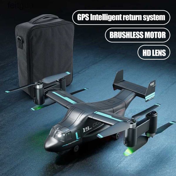 Drones JJRC X27 amphibie terrestre Air aérien Osprey UAV 5G WIFI 4K caméra grand Angle GPS sans brosse télécommande avion Drone enfants jouet YQ240211