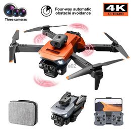 Drones K6 Max Drone 3 caméra 4K professionnel HD 4 voies évitement d'obstacles positionnement du flux optique jouet aérien volant YQ240217