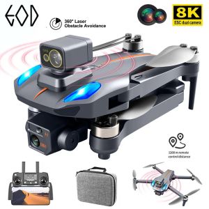 Drones K911 MAX GPS DRONE 4K Évitement d'obstacles professionnels 8k Double caméra HD Motor sans balais Pliable Quadcopter RC Distance 1200m