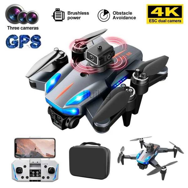 Drones K911SE RC GPS DRONE 4K TROIS CAMERIE HD FPV 1200M ESTACHE AERRAL Évitement Photographie Brushless Motor Motor Pliable Quadcopter Toy 24416