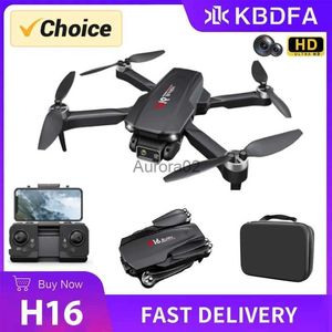 Drones KBDFA nouveau Drone H16 GPS professionnel double caméra Dron quadrirotor sans brosse photographie aérienne Laser évitement d'obstacles RC jouet YQ240217